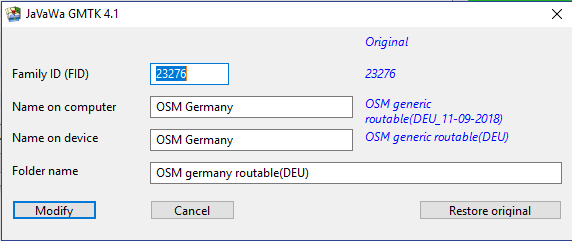 Garmin Mapmake GMTK Map German