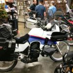 Azure's bike, nice and clean, and parked at Adv Designs during their talk.