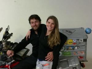 Roel & Azure at Adventure Designs after the presentation.